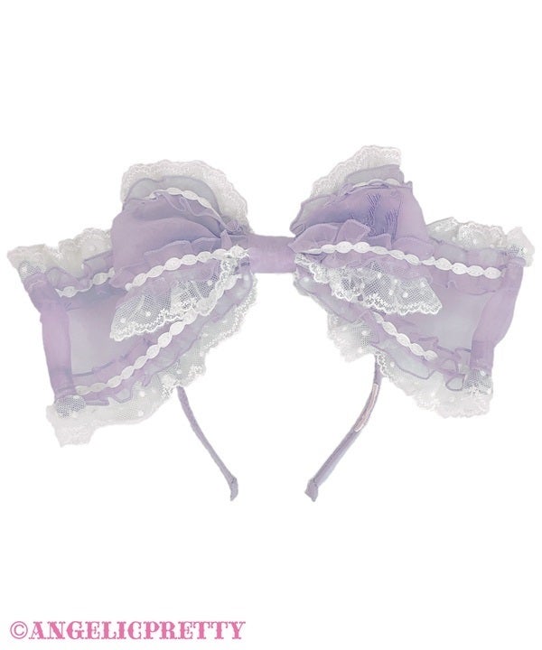 Frill See-Through Head Bow by Angelic Pretty