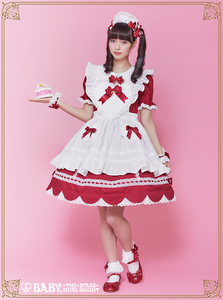 STRAWBERRY Cafe Scallop OP by Baby, the Stars Shine Bright STRAWBERRY Cafe Scallop OP by Baby, the Stars Shine Bright