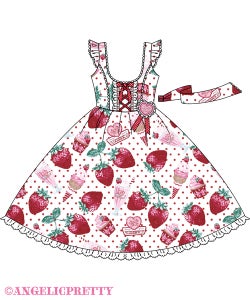 Fresh Strawberry Diner JSK by Angelic Pretty