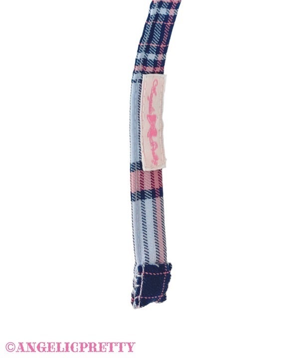 Pretty Twirling Head Bow (Tartan) (2025) by Angelic Pretty