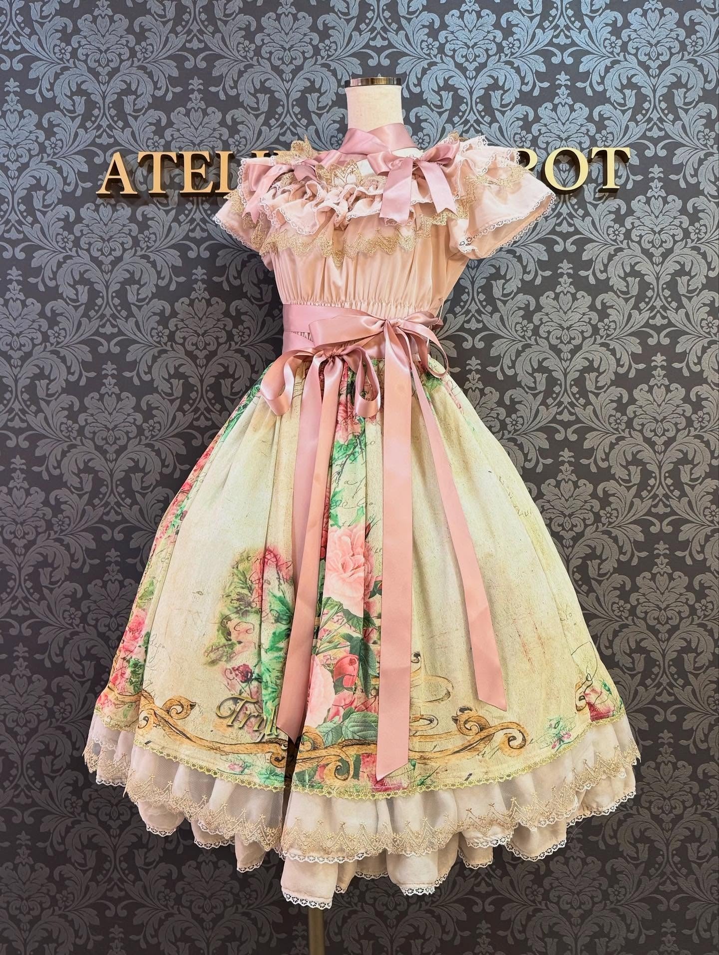 Antique Rose Shirring OP by Triple Fortune