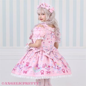Sweet Candy Bouquet Salopette by Angelic Pretty