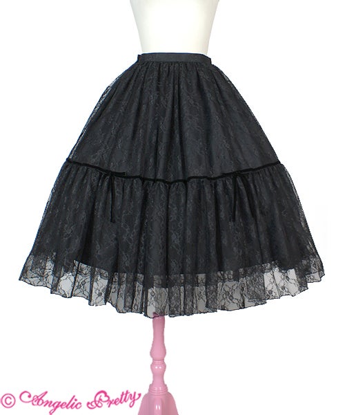 Romantic Lacy Doll Skirt by Angelic Pretty