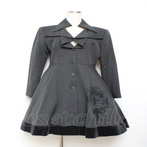 Cross Frame Print Coat by Moi-même-Moitié