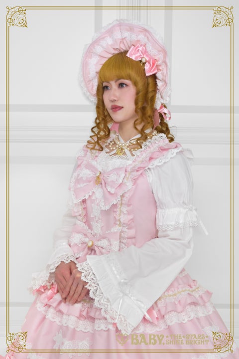 Rose Lace Rococo Bonnet by Baby, the Stars Shine Bright