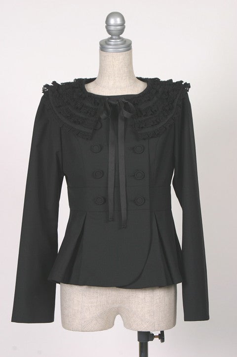 Ruffled Collar Jacket by Black Peace Now