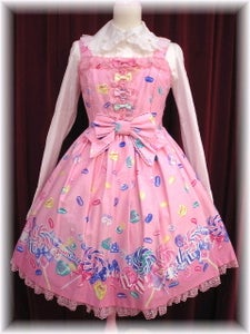 ワンピース Angelic Pretty/Candy Treat JSK Candy Treat Colorful Ribbon JSK Set by Angelic Pretty