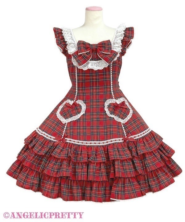 Angelic Pretty　マカロンタータンライダースJSK プリーツ Macaron Tartan Biker Jacket Style JSK by Angelic Pretty