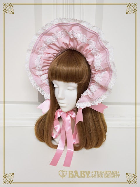 Rose Lace Rococo Bonnet by Baby, the Stars Shine Bright