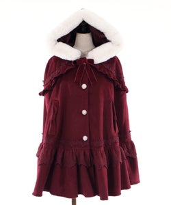 Kawaii - Rose Frill Cape Coat by Axes Femme Kawaii - Rose Frill Cape Coat by Axes Femme