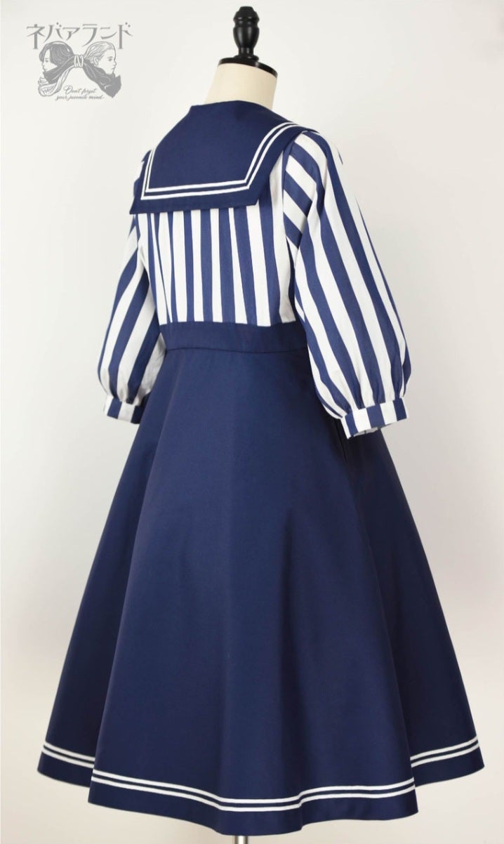 pattern onepiece(l.blue) ミヌエール ノット付きプリント柄ミディ丈ワンピース - ブルー | ZARA Japan