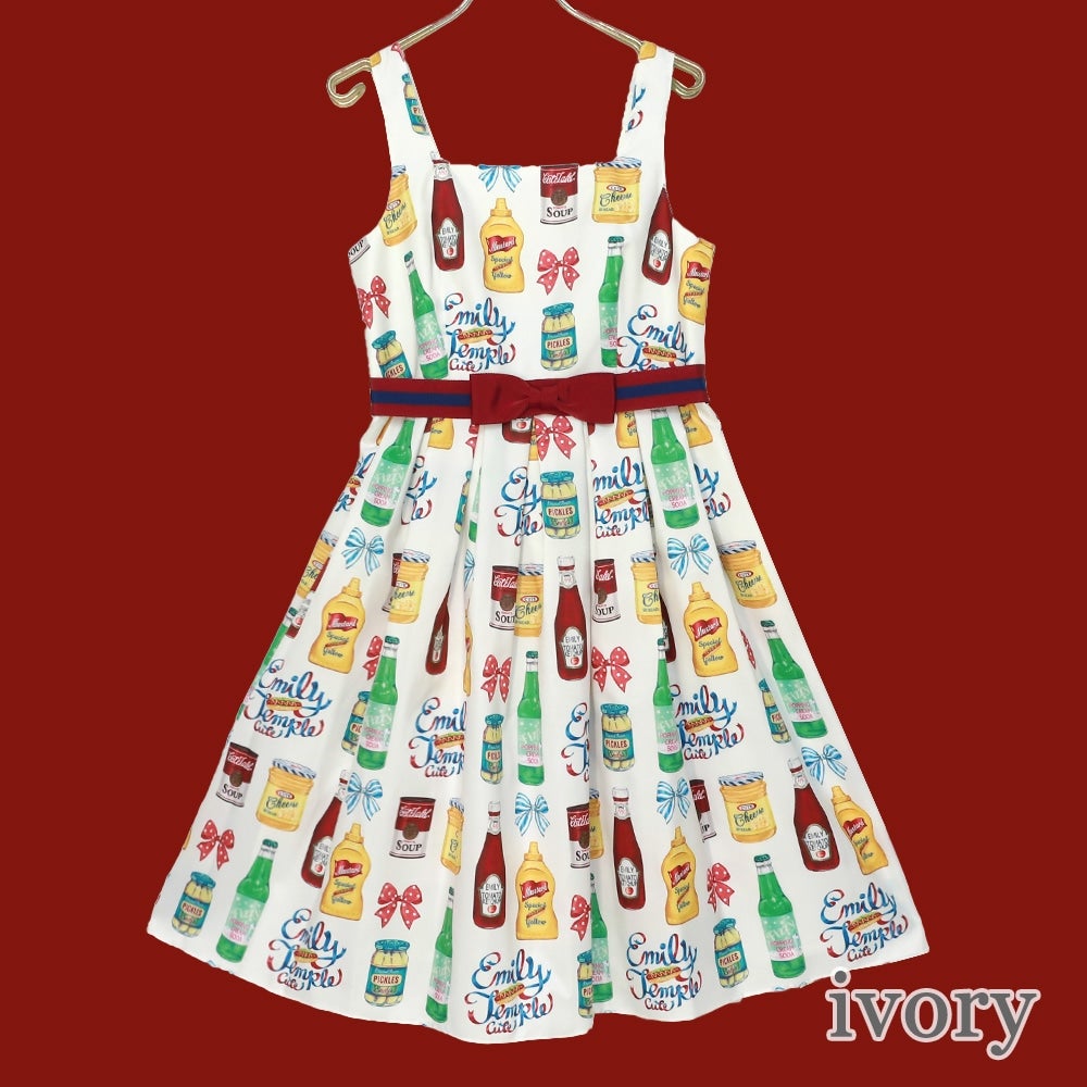 Emily temple cute 猫とスイーツプリント JSK Mサイズ Emily temple cute 猫とスイーツプリント JSK Mサイズ