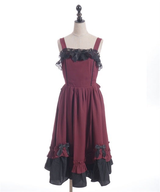 【限定】axes femme Chalmiere不思議の国のジャンスカ（ワイン） Chalmiere - Wonderland JSK by Axes Femme