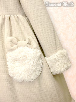 innocent world　ナイトベアーコート　ミルクティー duplicate] Night Bear Coat by Innocent World