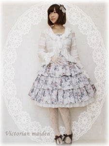Rococo Bouquet Low-Waist JSK by Victorian Maiden Rococo Bouquet Low-Waist JSK by Victorian Maiden