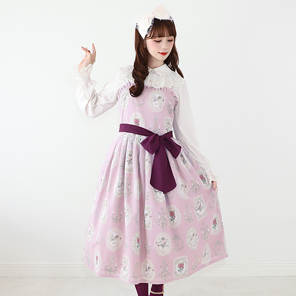 Melody BasKet / Melodyレース長袖ブラウス M アイボリー H-25-07-11-1046-LO-BL-KB-ZH Melody BasKet / フリルレースヨーク切替ブラウス アイボリー H