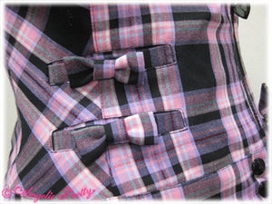 Angelic Pretty マカロンタータンライダースJSK プリーツ Macaron Tartan Biker Jacket Style JSK by Angelic Pretty