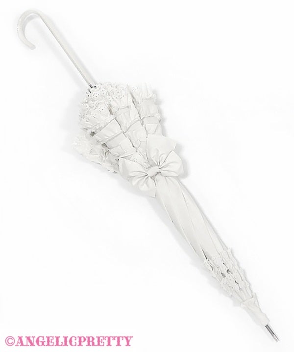 angeric pretty フリルミルフィーユアンブレラ　白 商品詳細ページ