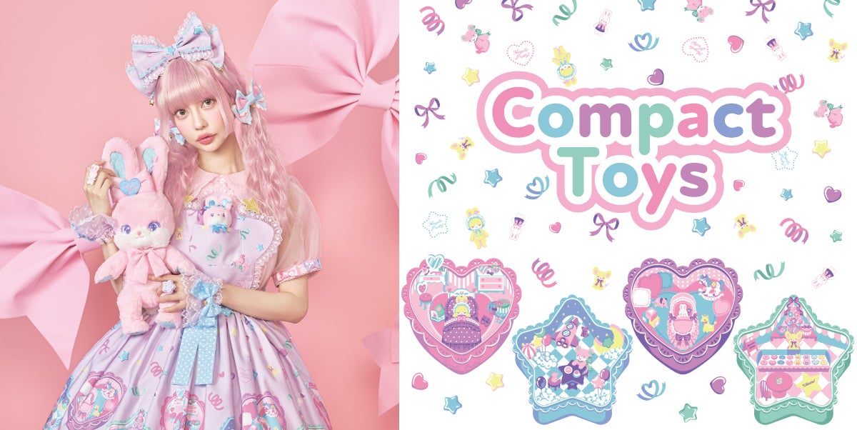 【ENGBROX】adorable ribbon hairband〜カチューシャ#日本未入荷 Compact Toys Head Bow by Angelic Pretty