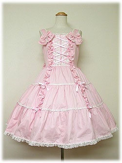 Shoulder Ribbon Frill JSK by Angelic Pretty