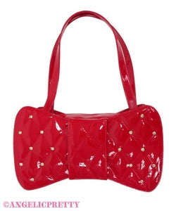Quilted Gem Ribbon Bag by Angelic Pretty Quilted Gem Ribbon Bag by Angelic Pretty