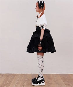 Chalmiere ~ Striped Frill Skirt by Axes Femme Chalmiere ~ Striped Frill Skirt by Axes Femme
