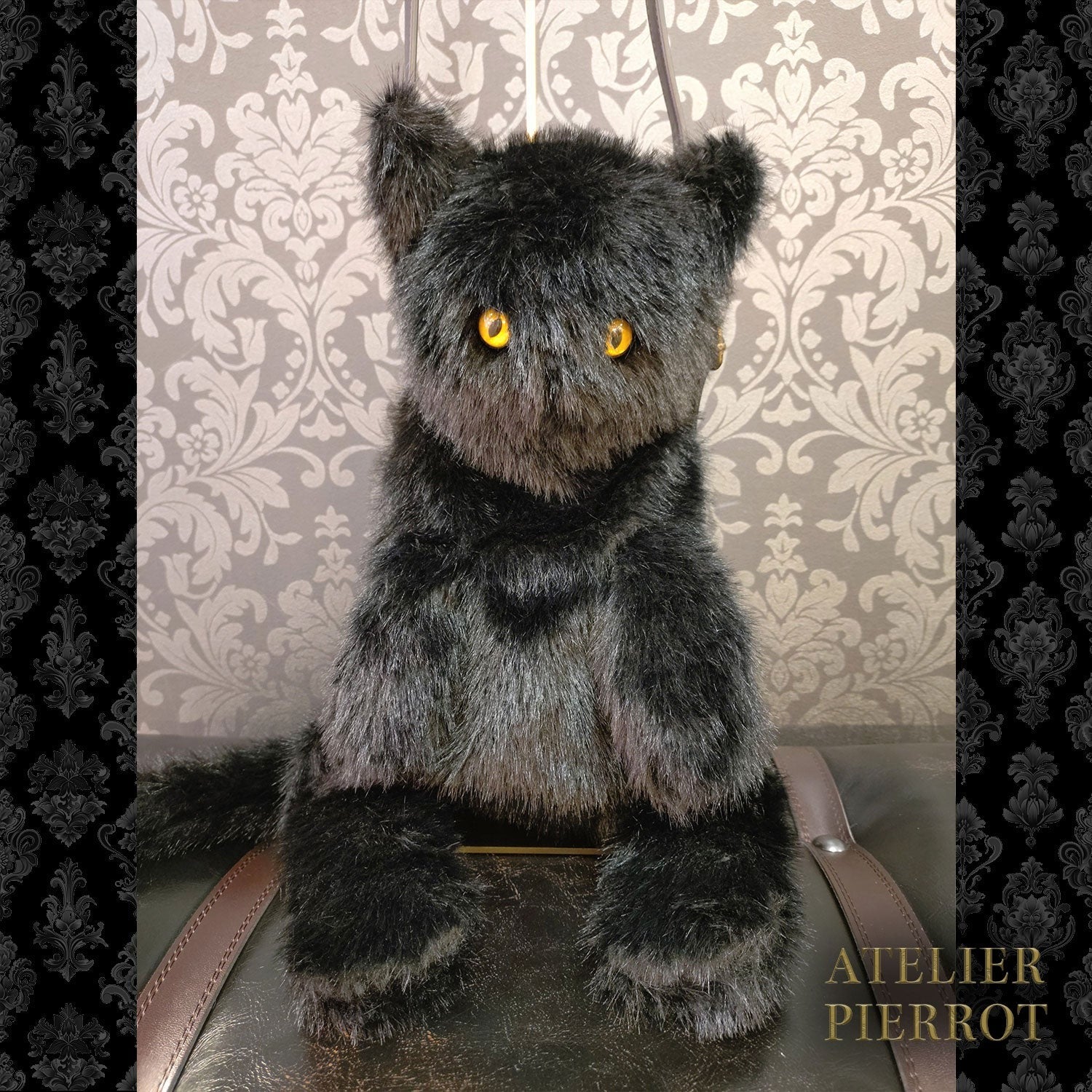 misha and puff 9-12m Pierrot 猫 Noir Neko Shoulder Bag (2026) by Atelier Pierrot