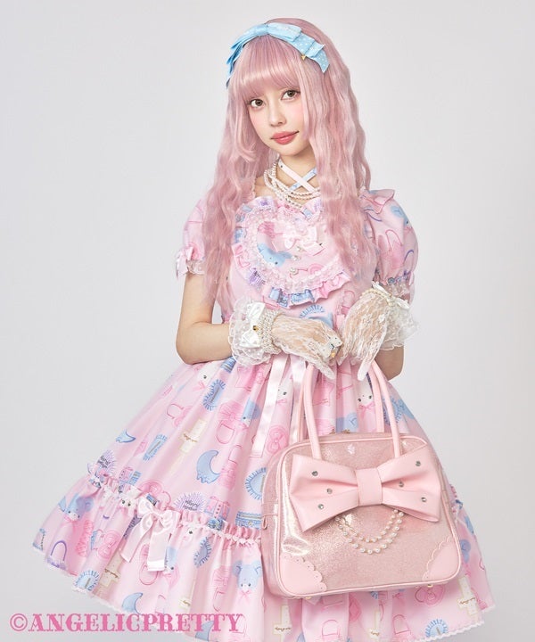 angelic pretty グリッター宝石リボンボストンバッグ 2025年最新】宝石リボンボストンバッグの人気アイテム - メルカリ