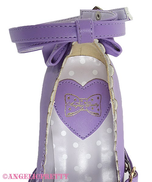 【限定値下】Angelic PrettyTea Party Shoesラベンダー Tea Party Shoes (March 2021) by Angelic Pretty