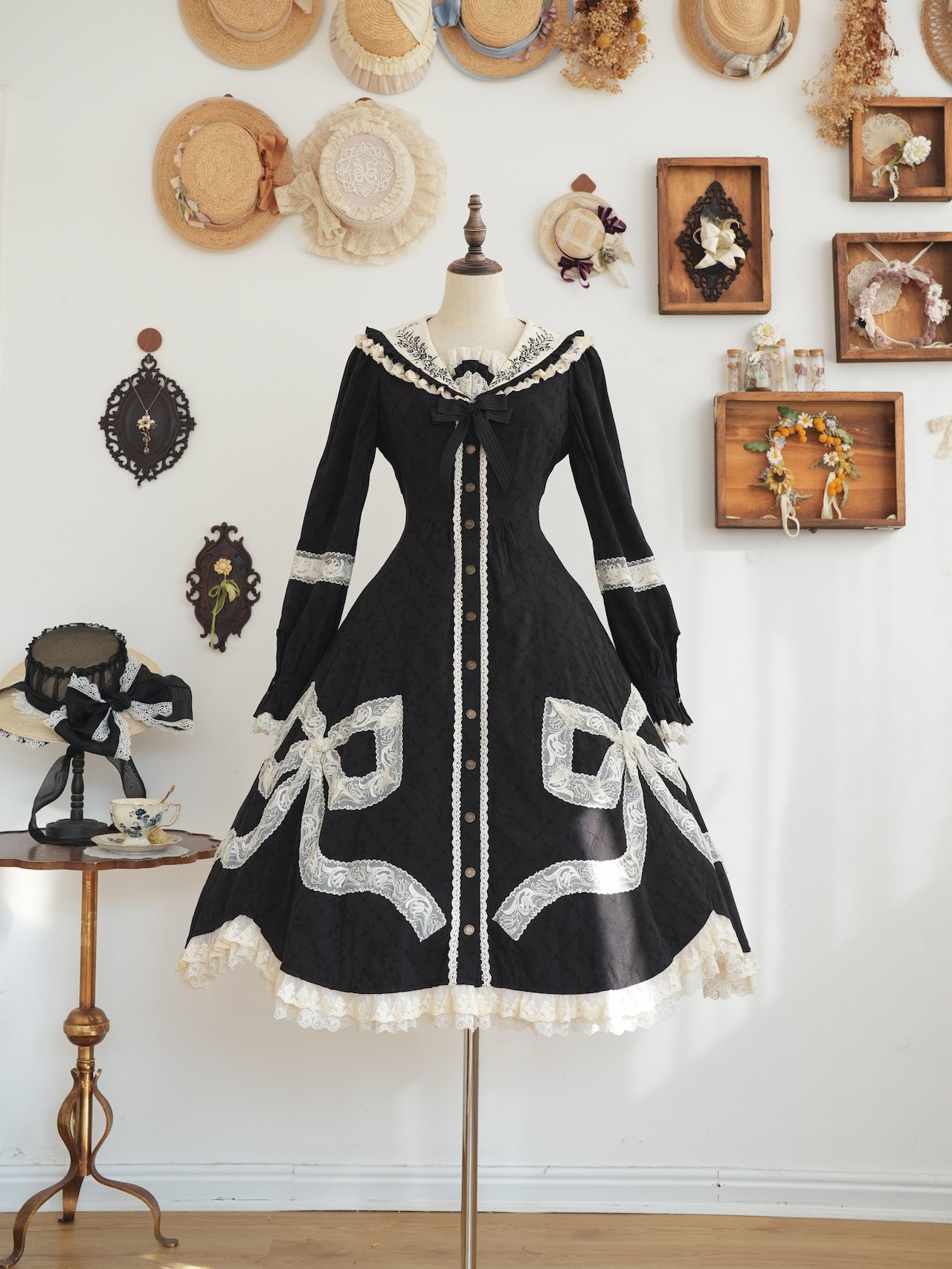 Ribbon Chic リボンシック ドールクロック人形 ヨーロッパ 舞踏会