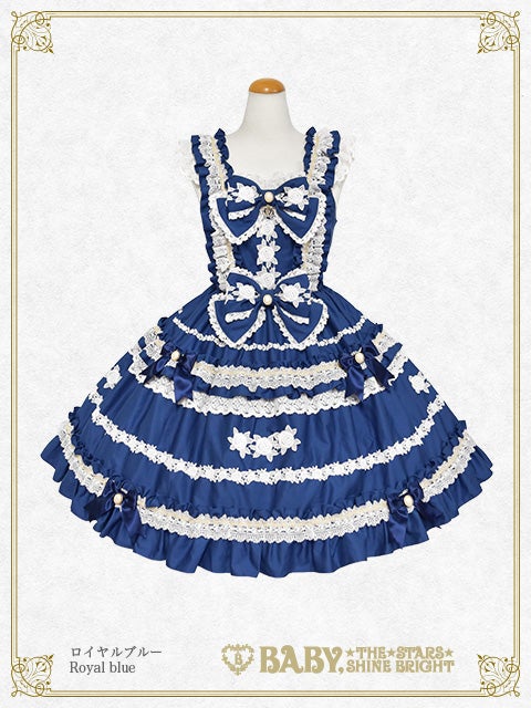 BABY ロゴボーダー柄JSK 難あり BABY Border Hem Scallop JSK by Baby, the Stars Shine Bright