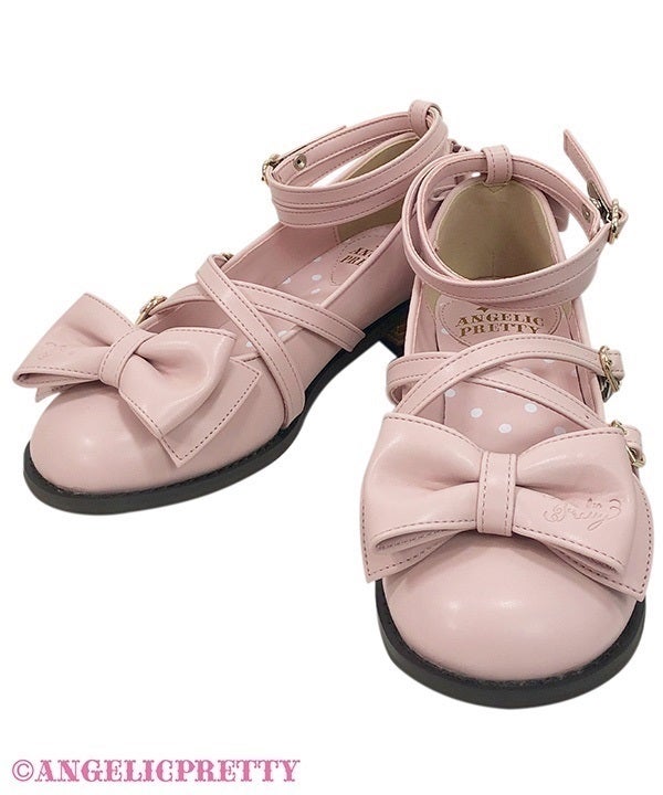 Angelic Pretty Tea Party Shoes 濃いピンク ANGELIC PRETTY Tea Party Shoes ピンク Pink Angelic Pretty Tea