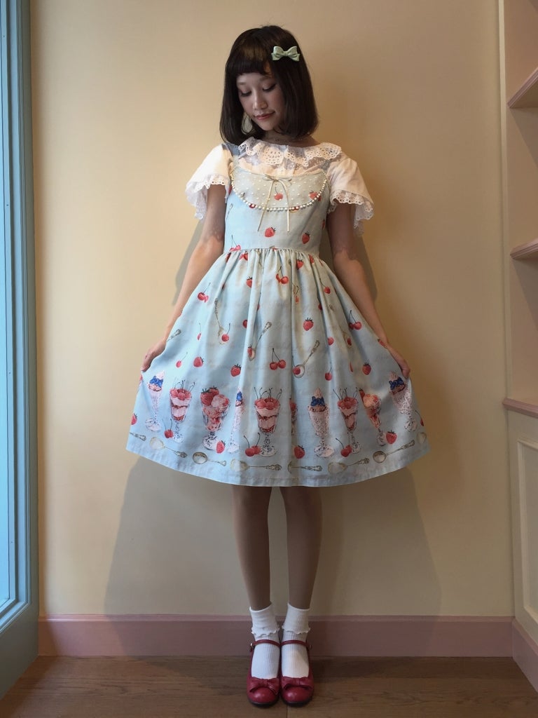 【ポカリ】CherryPatternCacheCoeurOnePiece Cherry Pattern Cache-Coeur One-Piece - メルカリ