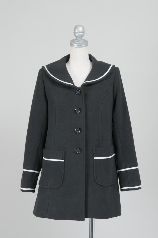 【美品】Y'sWOOL GABARDINE SAILOR COLLAR COAT WOOL GABARDINE SAILOR COLLAR COAT – THE SHOP YOHJI YAMAMOTO