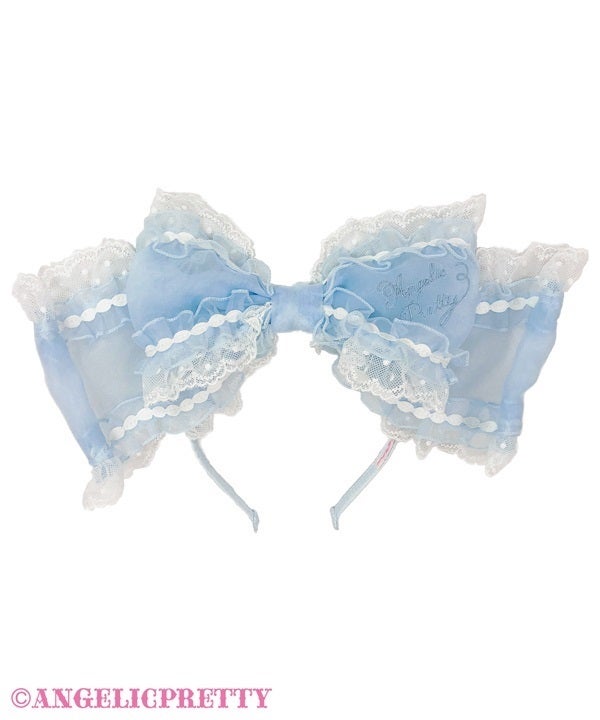 Frill See-Through Head Bow by Angelic Pretty