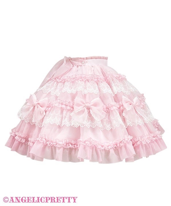 Fluffy Ribbon Doll Skirt by Angelic Pretty