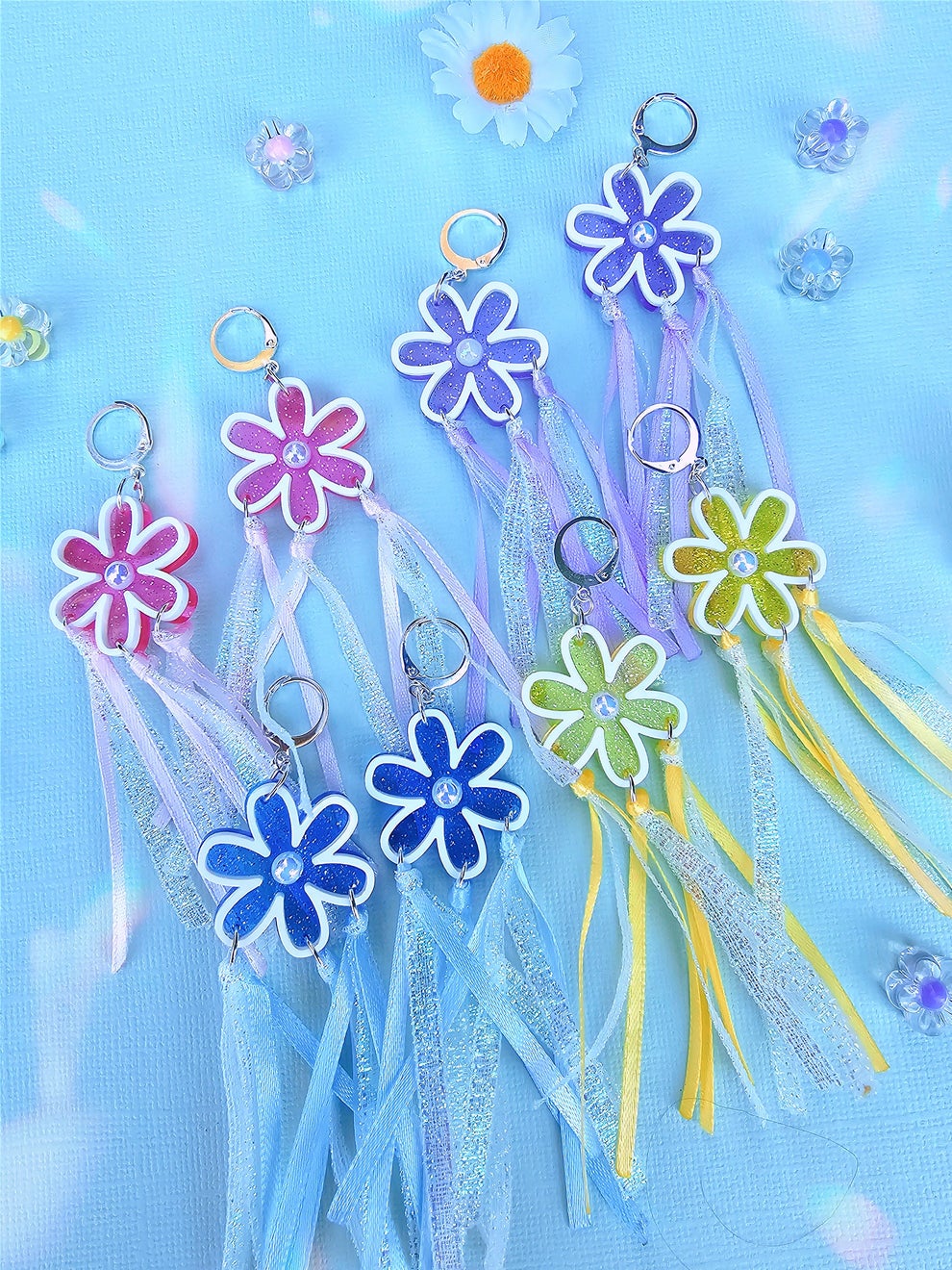 Whimsy Kei - Ditzy Daisy Earrings by Indie Brand