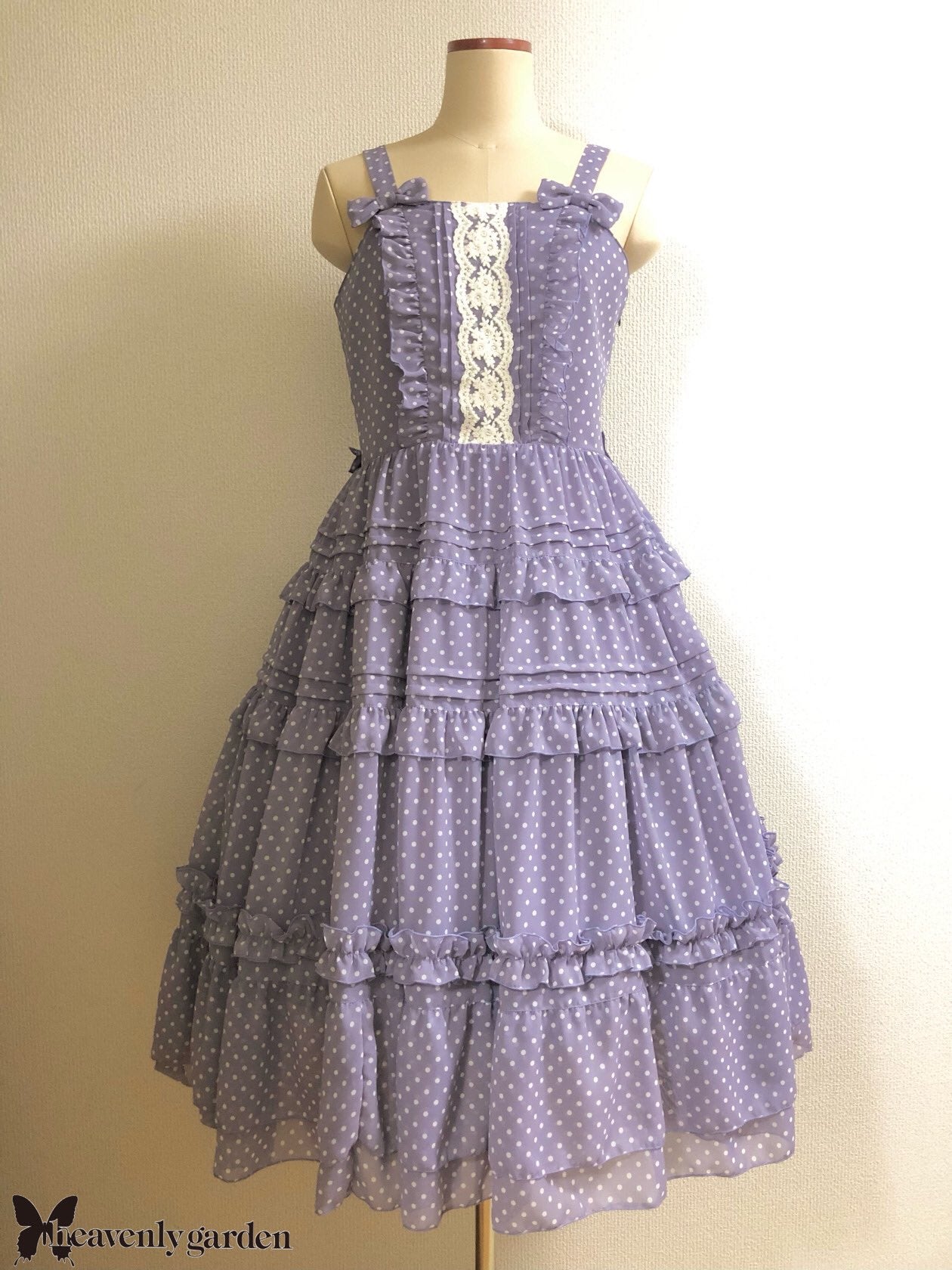 heavenly garden ~ Tiered Long JSK by Indie Brand