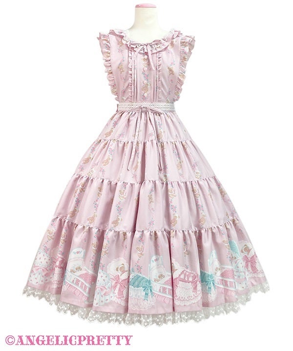 angelic pretty オーガンジーフリルエプロン　ラベンダー Original Logo Fairy Frill Apron by Angelic Pretty