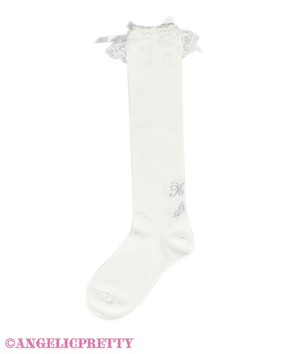 Angelic Pretty いちご ハイソックス 白 Angelic Pretty いちご ハイソックス 白