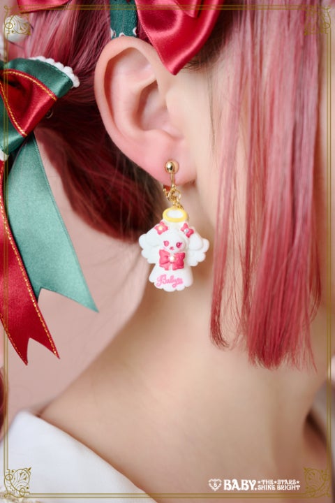 Christmas Angel Kumya Earrings by Baby, the Stars Shine Bright