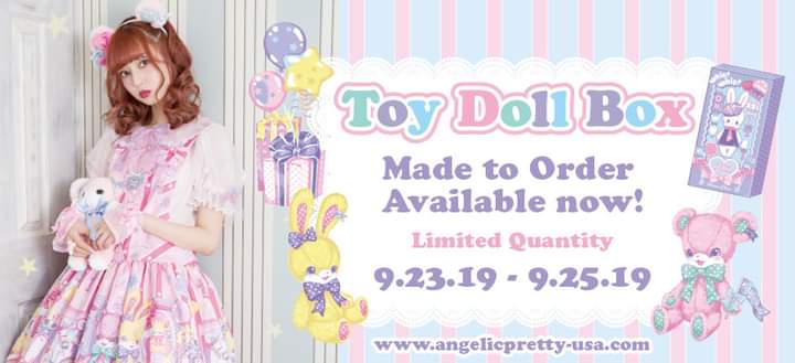 本日発送 angelic pretty toy doll boxセット Angelic Pretty TOY DOLL BOX JSK サックス
