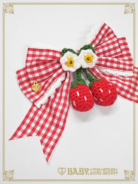 ゆらゆらいちごのHappy Berry Presentリボンクリップ 予約】ゆらゆらいちごのHappy Berry Presentリボンクリップ