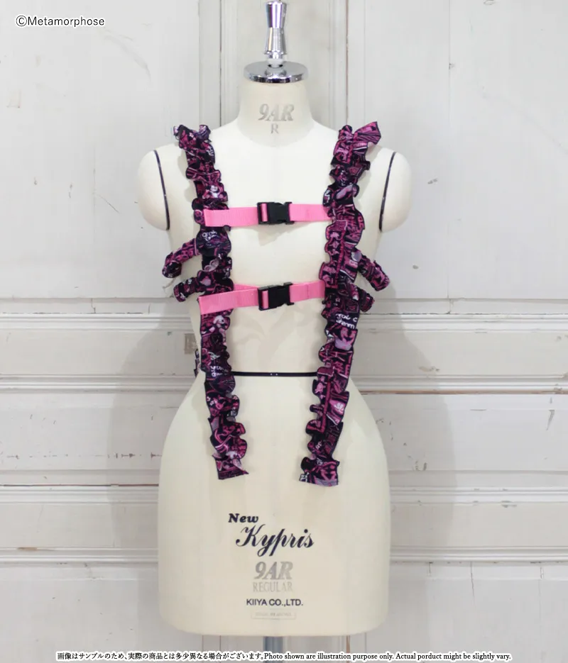 Cyber Neon Girl Frill Harness (Plus Size) by Metamorphose Temps de