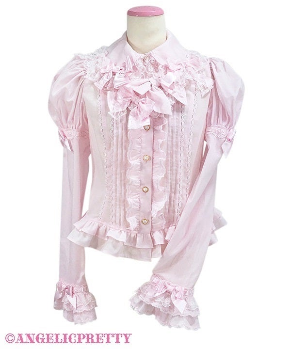 【極美品】Angelic Pretty 超豪華装飾 ホワイト長袖トップス 極美品】Angelic Pretty 超豪華装飾 ホワイト長袖トップス
