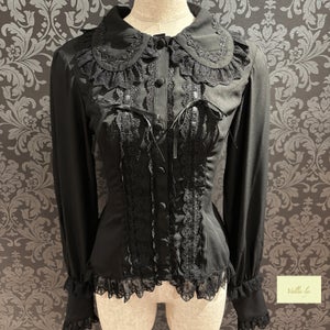 Dreams Ladder Lace Long Sleeved Blouse by Atelier Pierrot Dreams Ladder Lace Long Sleeved Blouse by Atelier Pierrot