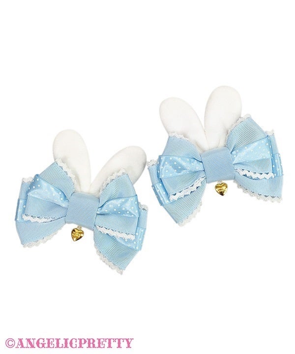 MELODYBASKET受注ベルベットリボンクリップangelic pretty Cute Bunny Ribbon Clip Set by Angelic Pretty