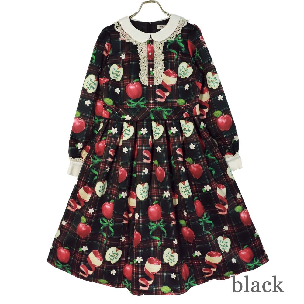 Tartan Ribbon Apple OP by Emily Temple Cute