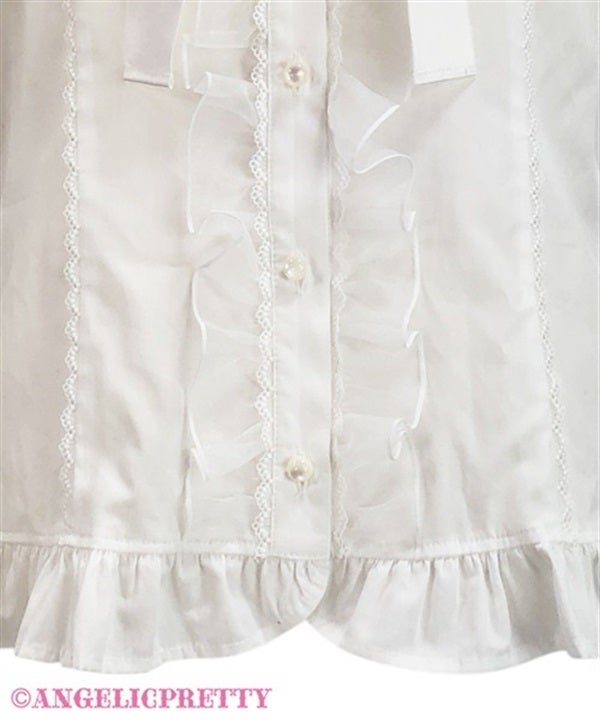 Frill See-Through Off-Shoulder Blouse (2024 2nd release) by