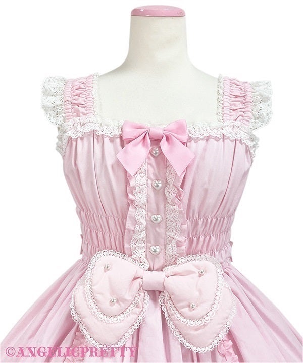 Angelic Pretty リボンシャーリングジャンパースカート Ribbon Shirring JSK by Angelic Pretty